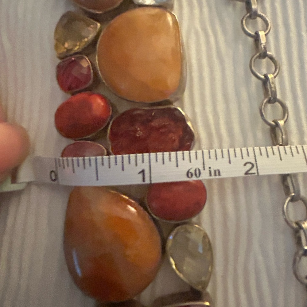 Fabulous 925 Silver Necklace & Bracelet Set - Picture 5 of 7